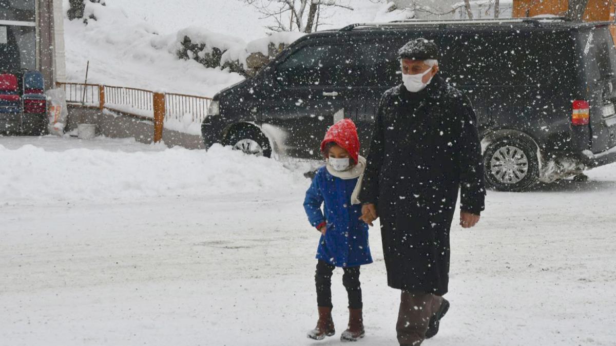 Dou Anadolu Blgesi'nde gece en dk hava scakl eksi 28 dereceyle Kars'ta lld