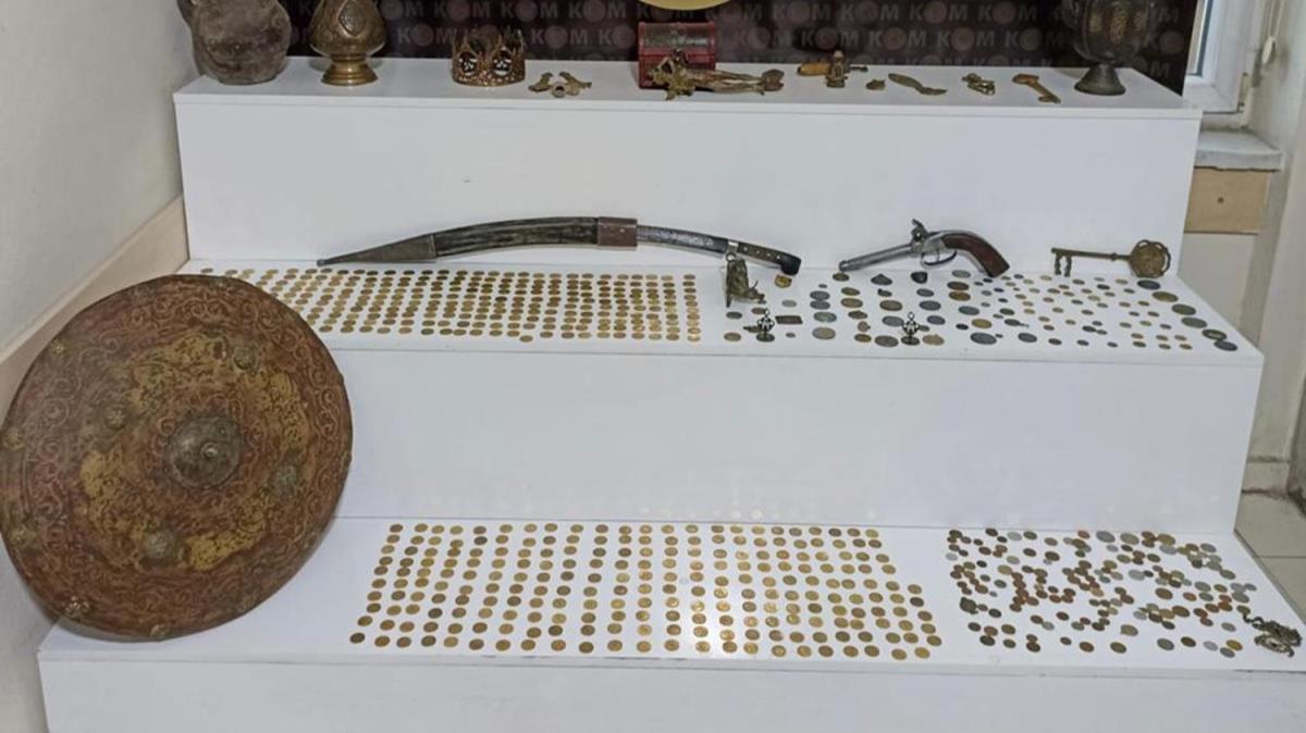 Kayseri'de, Roma ve Bizans dnemine ait 618 para tarihi eser ele geirildi 
