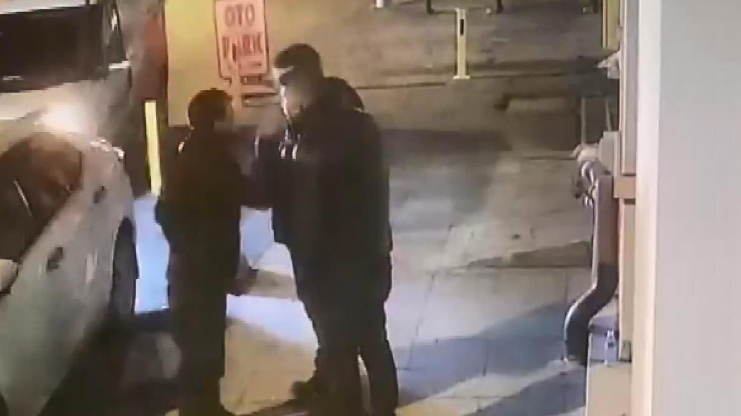 �i�li'de cinayet; deh�et anlar� kamerada