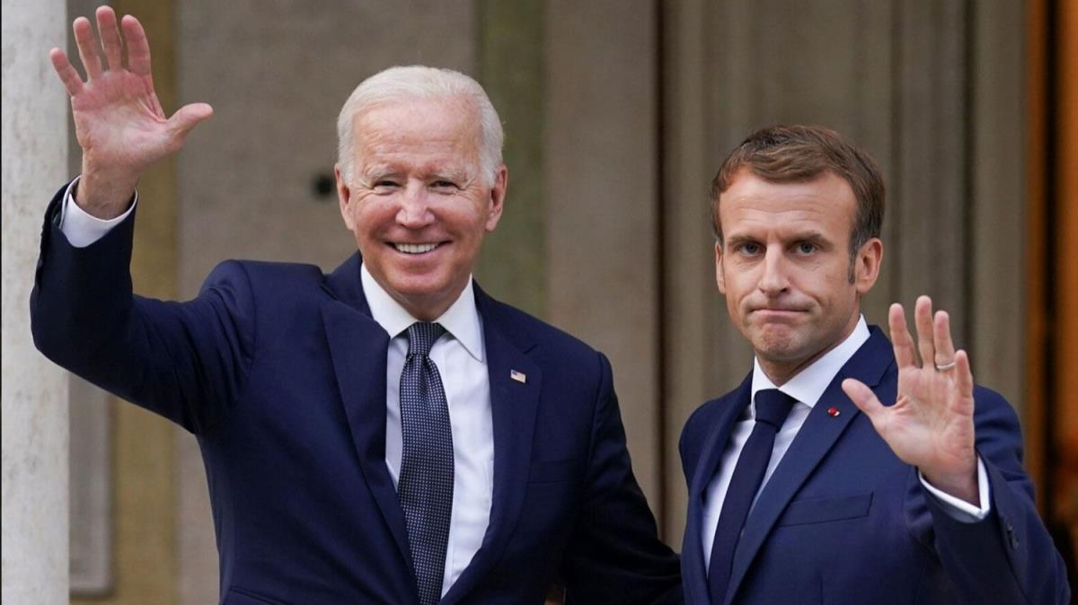 Biden ve Macron telefonda Rusya-Ukrayna krizini grt