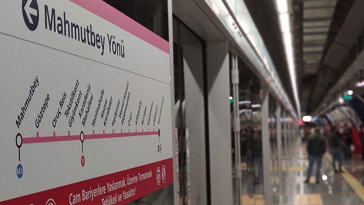 stanbul'da Mecidiyeky-Mahmutbey metro seferleri teknik arza nedeniyle aksad