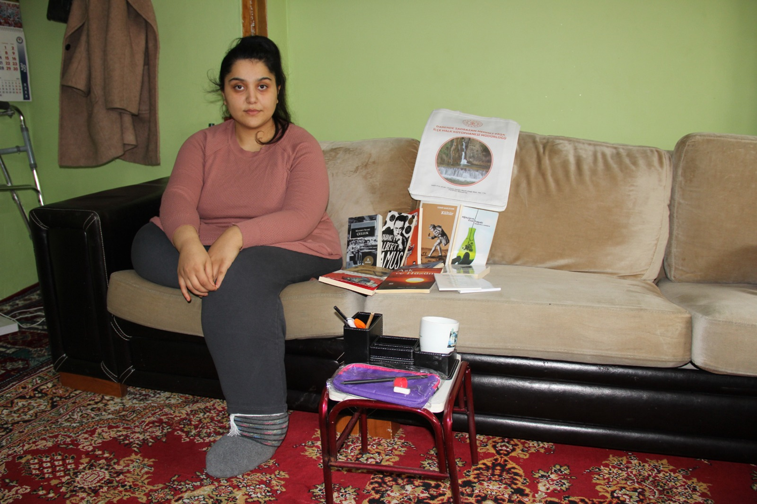 Malatya'da engellilerin okumak istedikleri kitaplar evlerine ulatrlyor