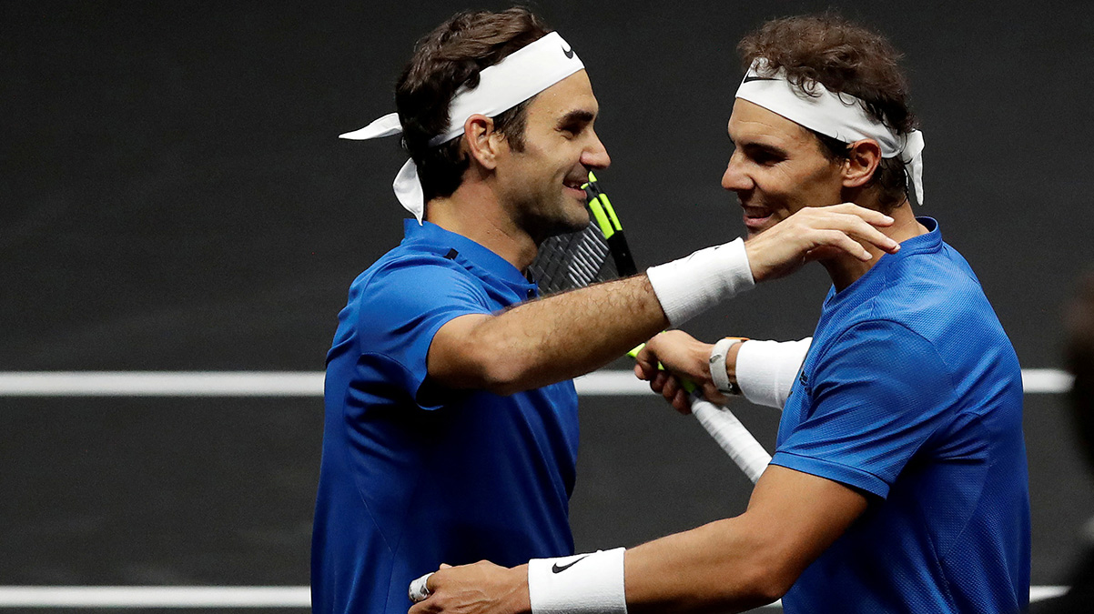 Roger Federer ve Rafael Nadal ayn� tak�mda
