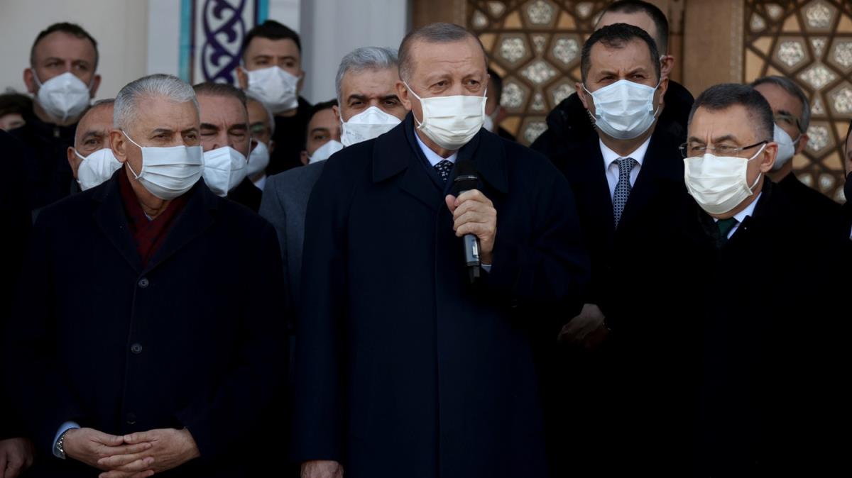 Cumhurbakan Erdoan, ''Prof. Dr. Osman ztrk ncirli Bostan Camii'nin aln yapt