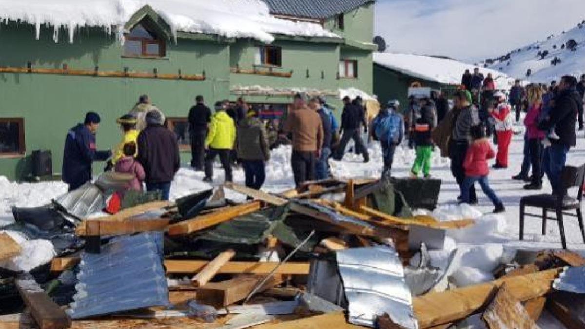 Saklkent Kayak Merkezi'nde sundurmann kmesi sonucu 8 kii yaraland