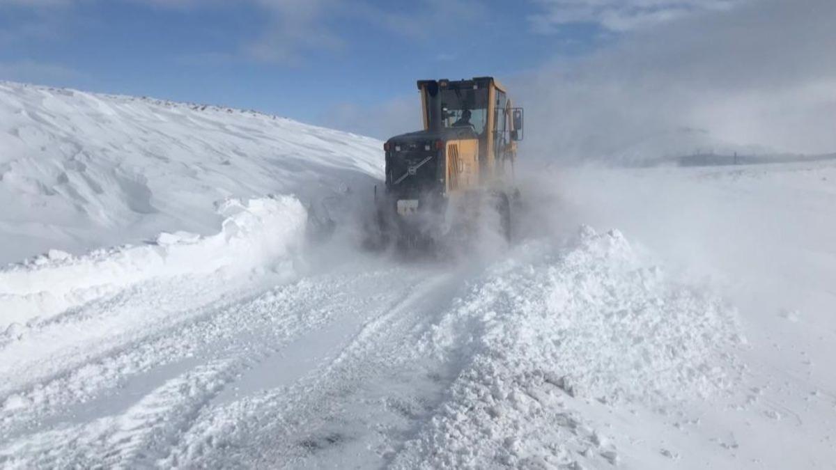 Sivas'ta kar nedeniyle 46 ky yolu ulama kapand
