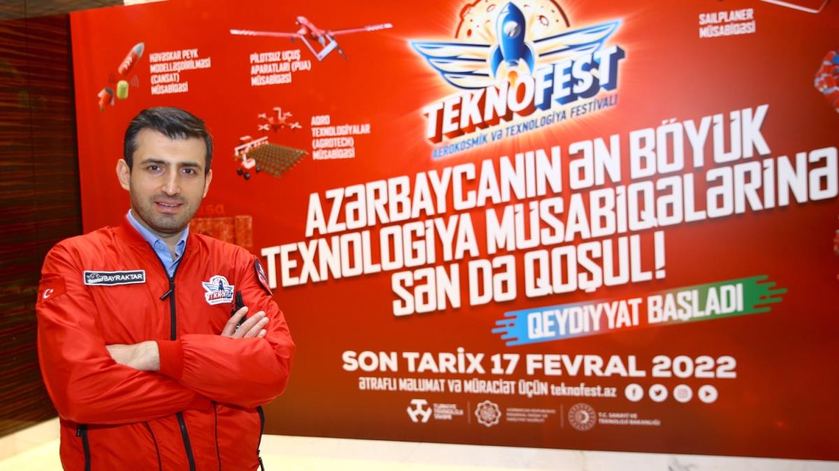 Azerbaycan'da TEKNOFEST heyecan... Bayraktar: imdi TEKNOFEST biraz daha kendini kantlayarak geliyor