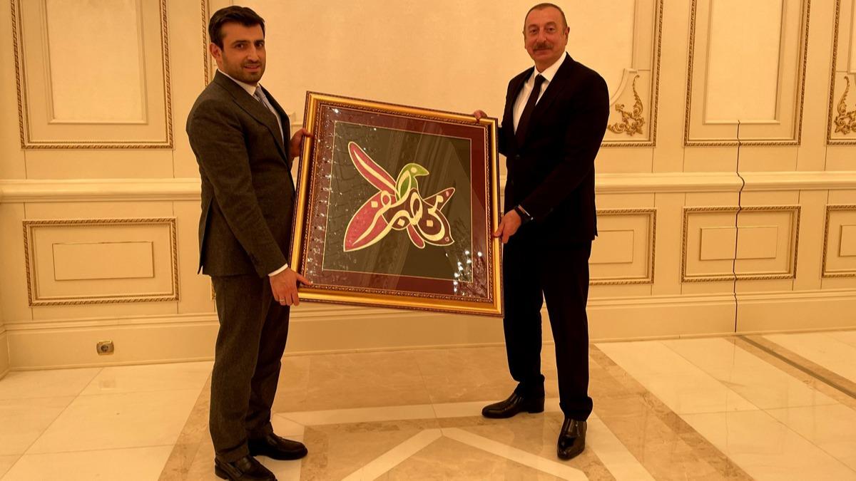 Azerbaycan Cumhurbakan Aliyev, Seluk Bayraktar' kabul etti