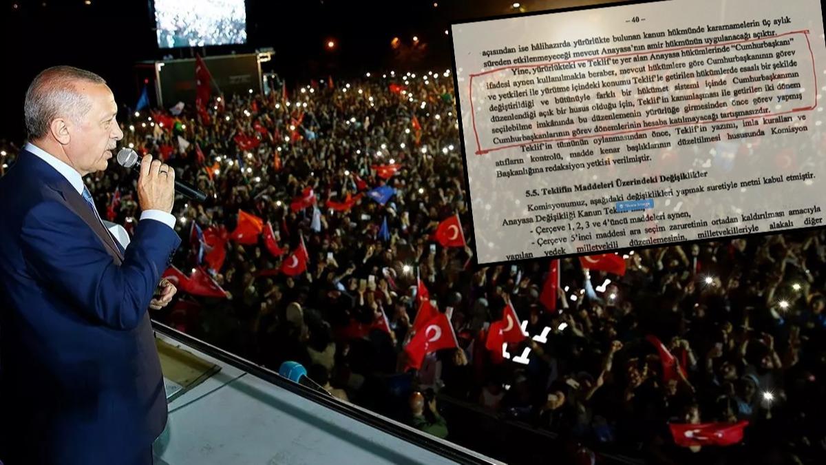 'Cumhurbakan Erdoan'n adayl' tartmas! te tm iddialara nokta koyan Anayasa Komisyonu raporu