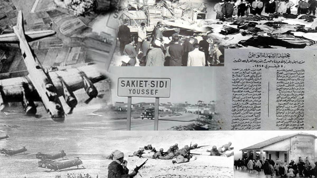 Tunus ve Cezayir halklarnn ortak acs: Fransa'nn 1958 Sakiye Sidi Yusuf Katliam