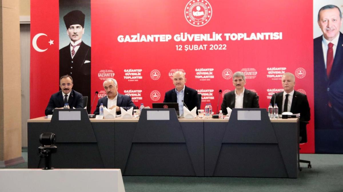 Bakan Soylu Gaziantep'te l Gvenlik Toplants'na katld
