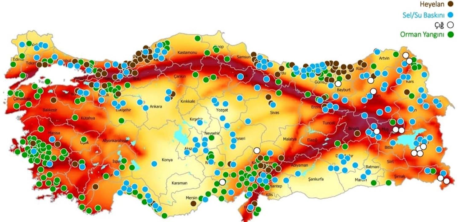 AFAD, T�rkiye'nin afet risk haritas�n� ��kard�