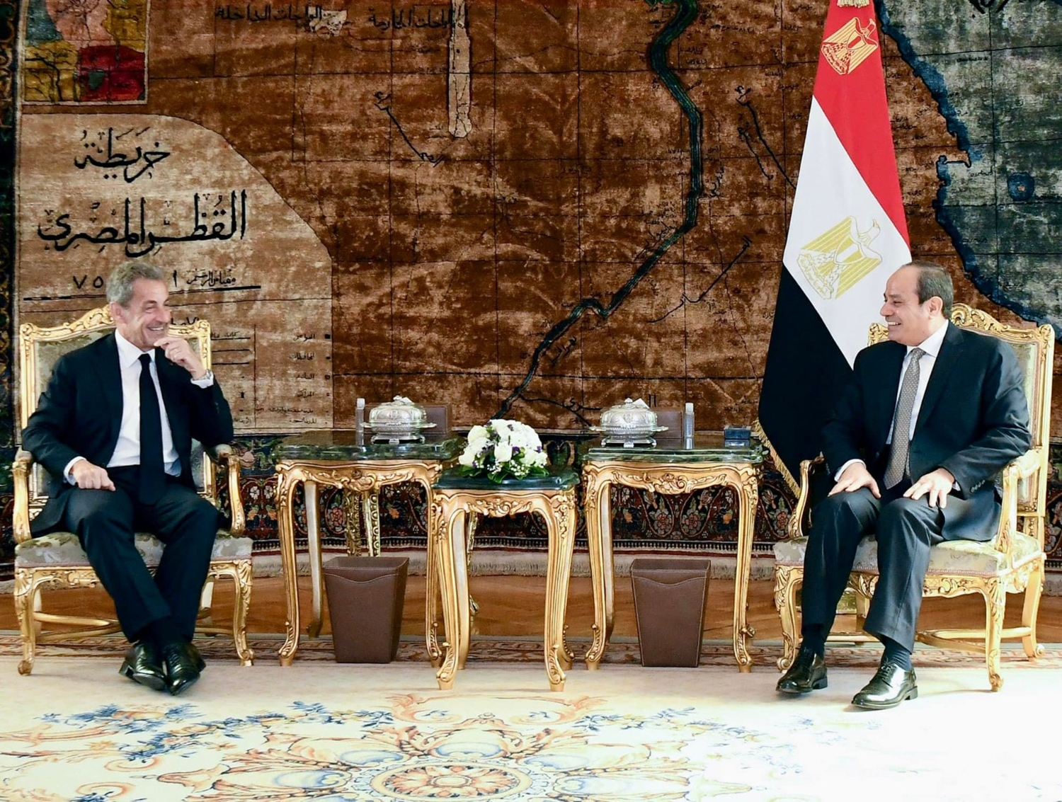 M�s�r Cumhurba�kan� Sisi, Sarkozy ile g�r��t�