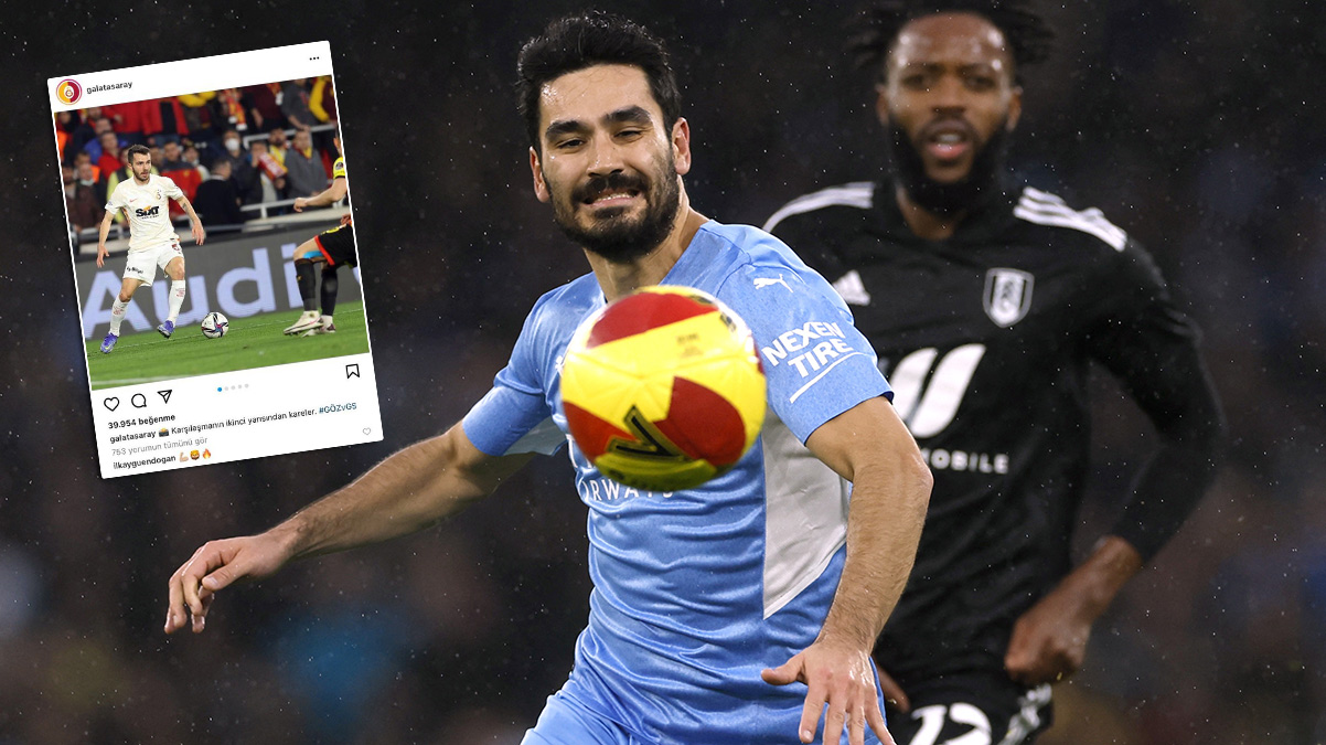 Galatasarayl�lar� heyecanland�ran payla��m! �lkay G�ndo�an...