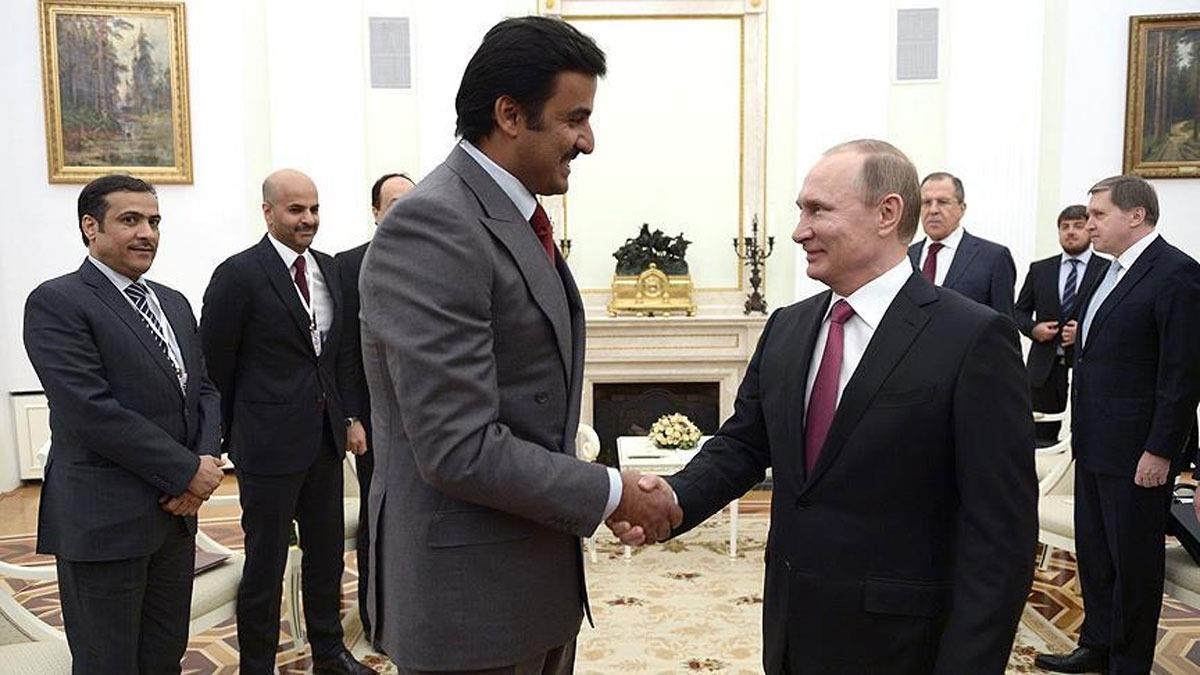 Putin'den Katar Emiri'ne ''ikili ilikilerin glendirilmesine'' ilikin mektup
