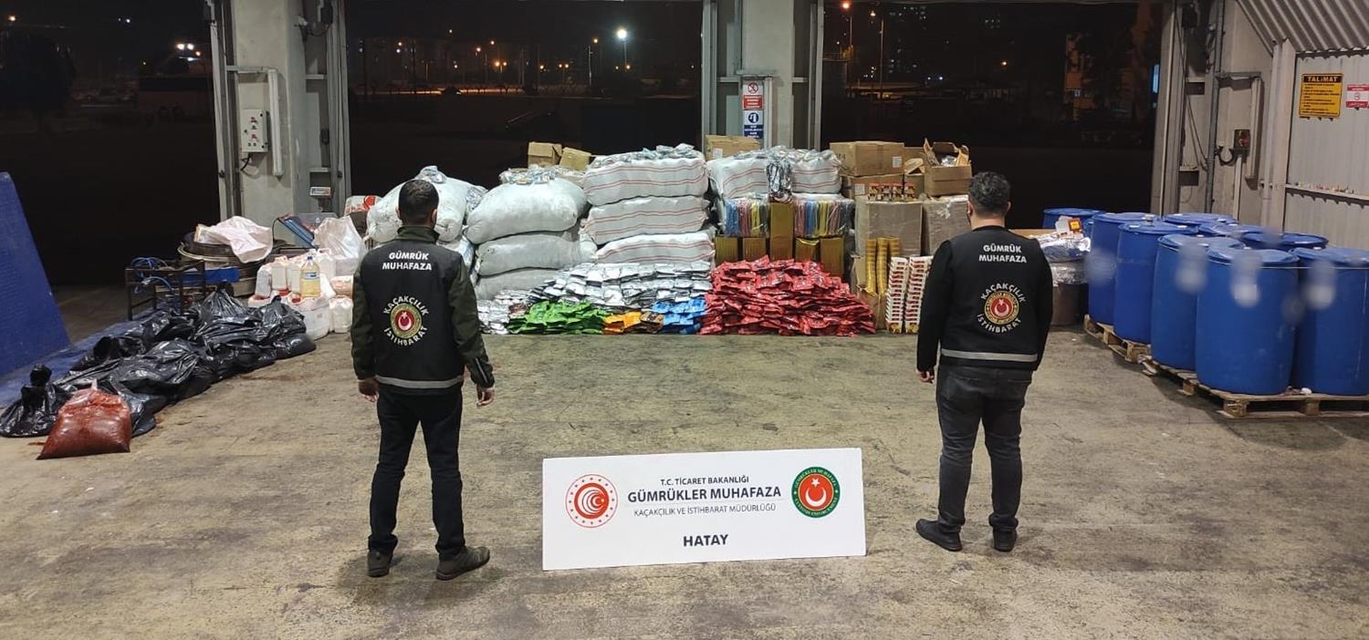 Ka�ak t�t�n operasyonunda 1,5 ton t�t�n ele ge�irildi