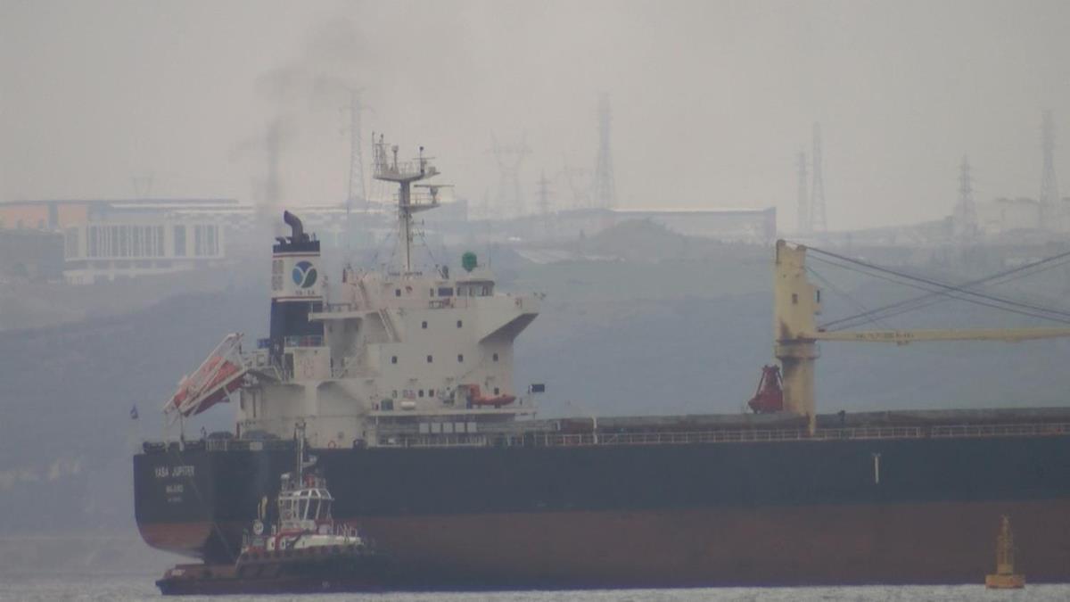 Trk gemisine Ukrayna'da roket isabet etmiti... Yalova'ya getirildi