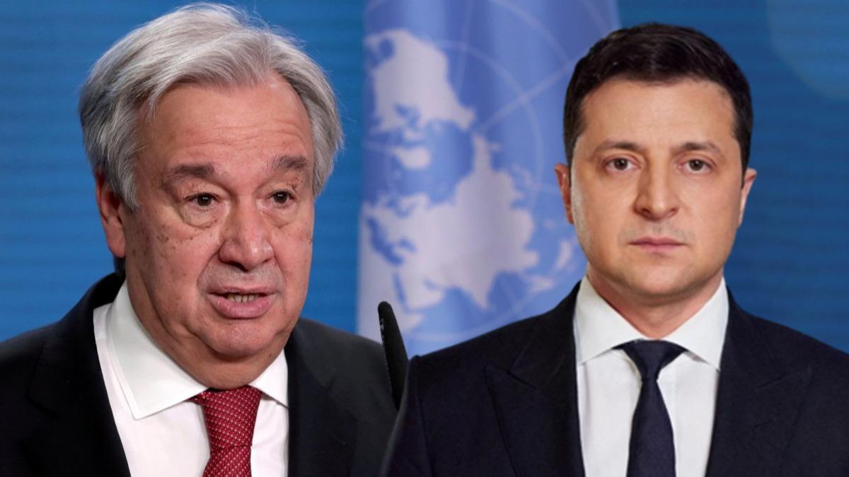 BM Genel Sekreteri Guterres, Zelenskiy'e sz verdi