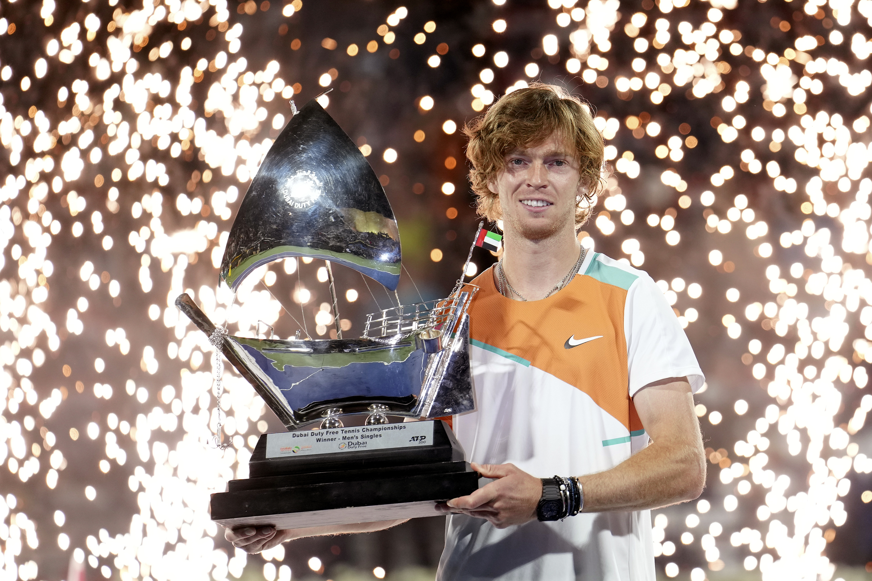 Dubai A��k'ta Rus tenis�i Andrey Rublev �ampiyon oldu