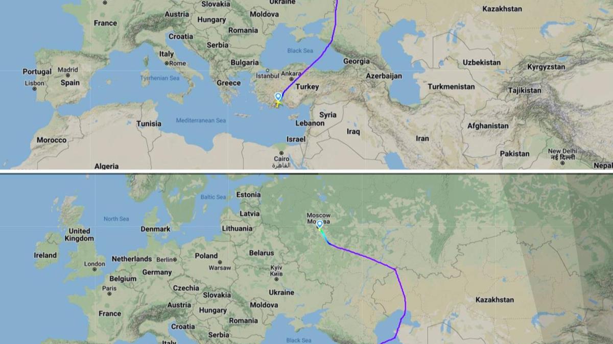 Ukrayna hava sahasnn kapatlmas sebebiyle Antalya-Moskova seferleri 2 saat uzad