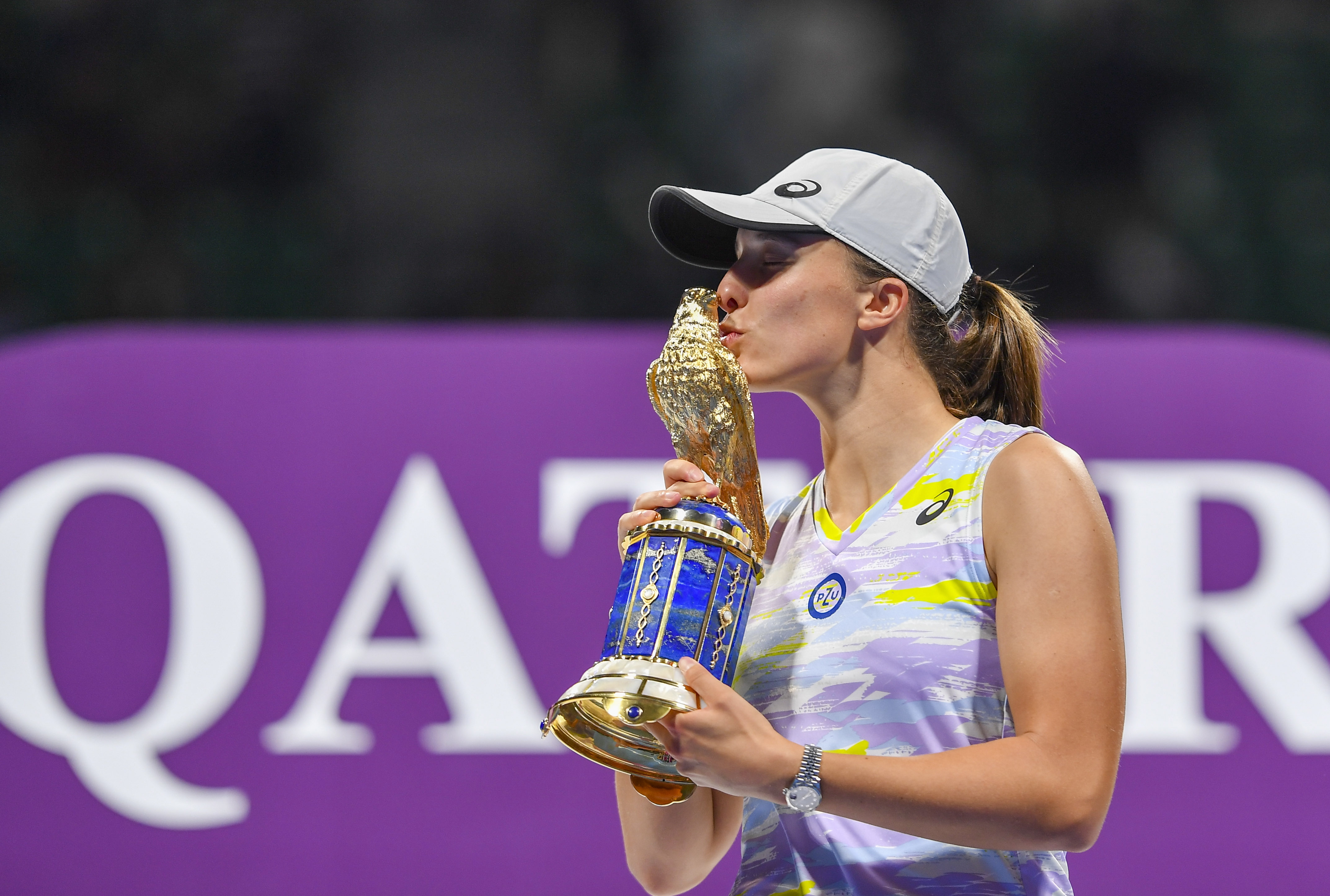 Katar A��k'ta Polonyal� tenis�i Iga Swiatek �ampiyon oldu