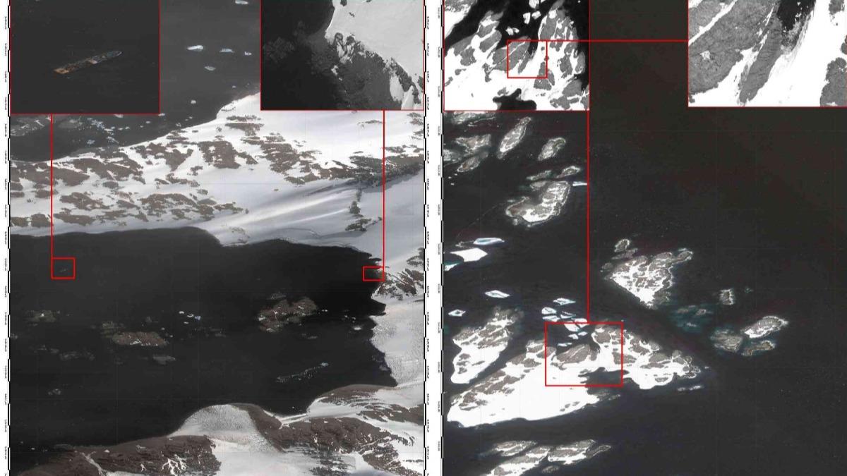 Gktrk-1 uydusu Antarktika'daki adalar grntledi