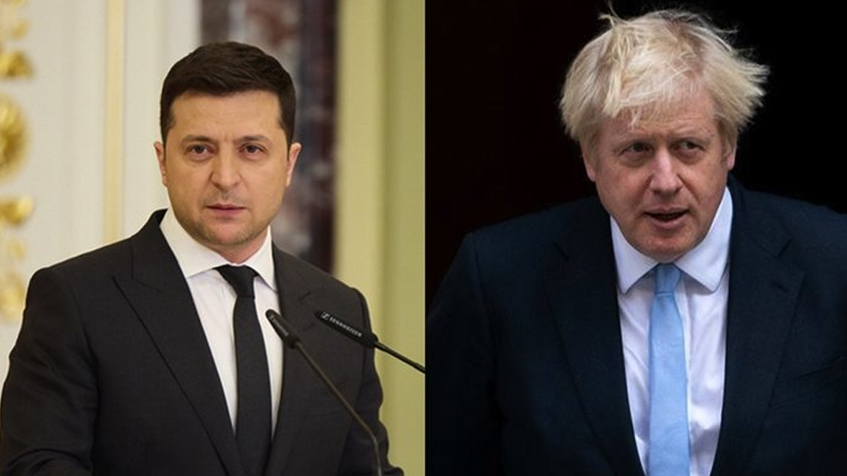 Boris Johnson, Zelenskiy'le telefonda g�r��t�