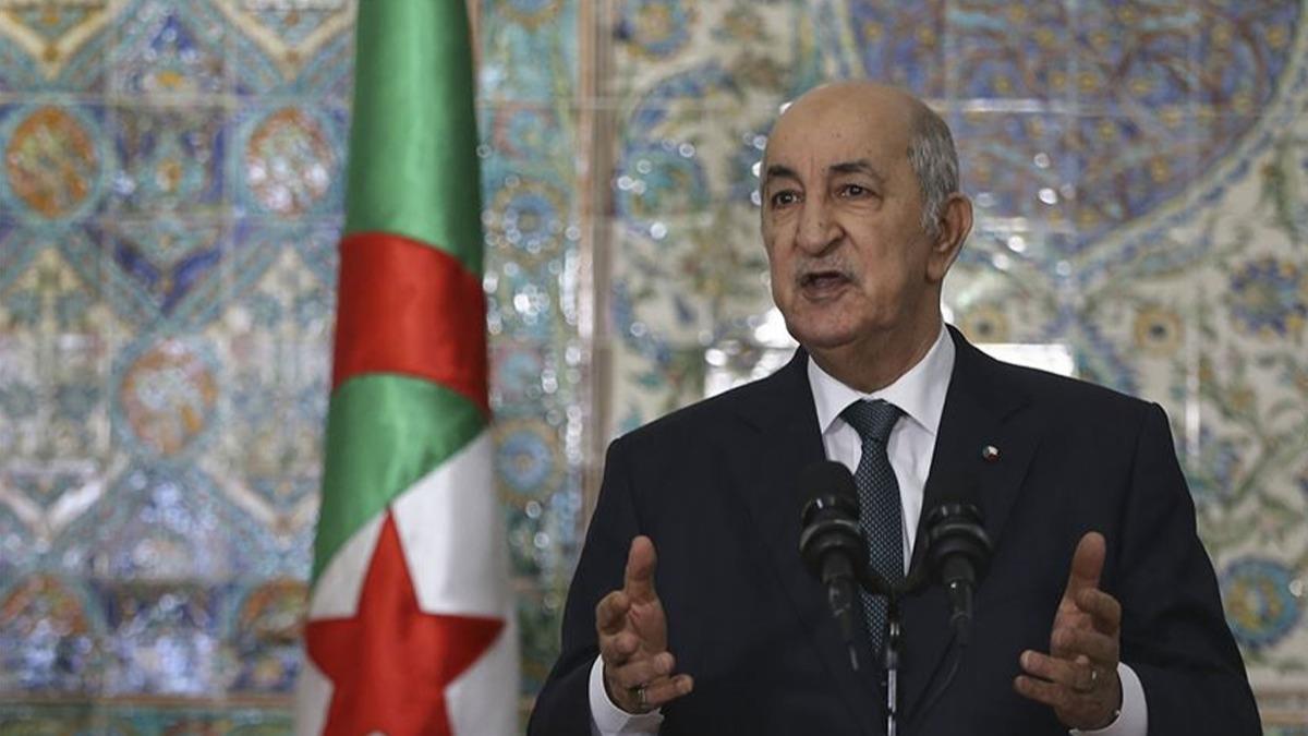 Cezayir Cumhurbakan Tebbun, spanya Babakan Sanchez ile enerji i birliini grt