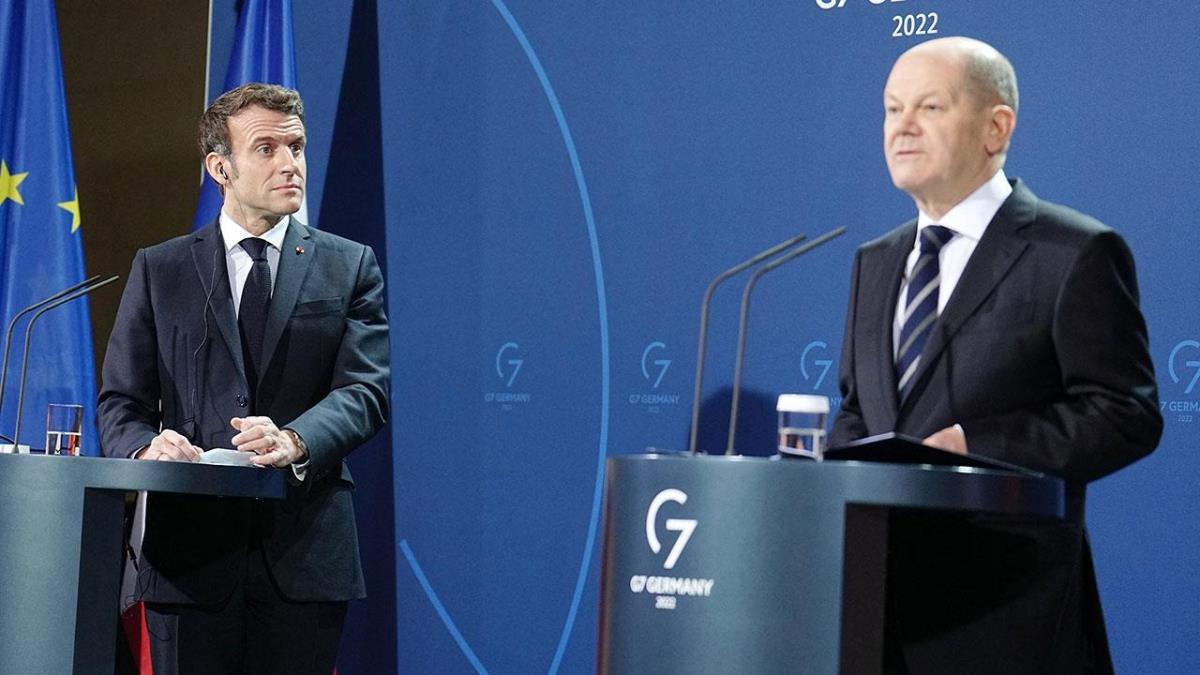 Scholz ve Macron Putin'le grt