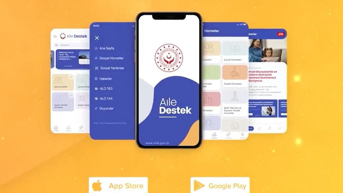 'Aile Destek' mobil uygulamasn hayata geirildi