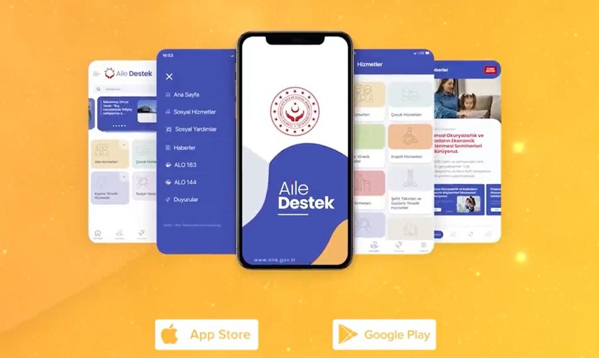 'Aile Destek' mobil uygulamasn hayata geirildi