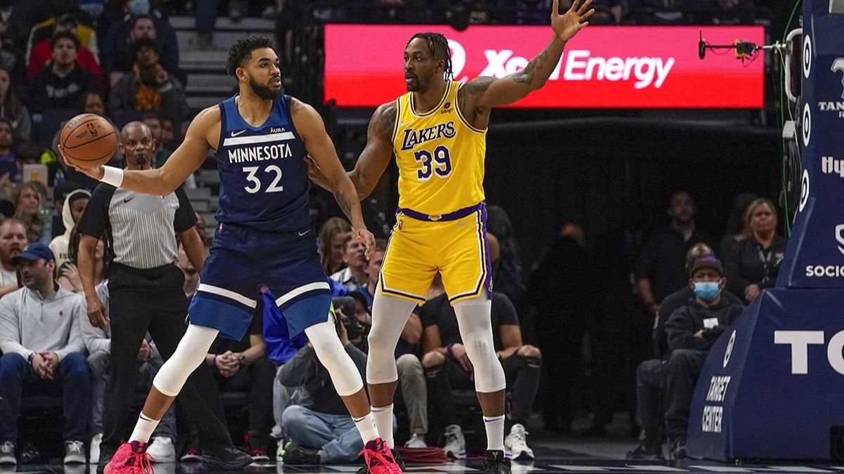 Minnesota Timberwolves'tan Los Angeles Lakers'a 20 say fark
