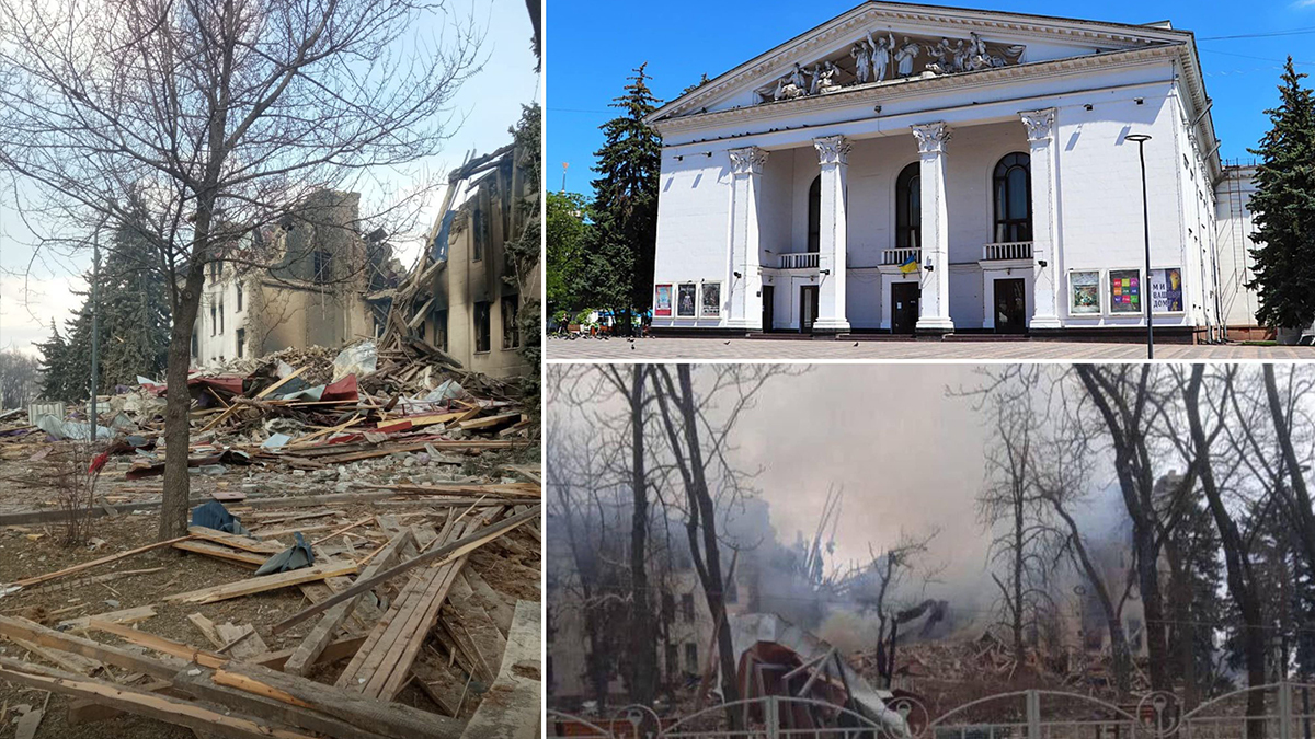Bombalanan tiyatro binas�ndaki bine yak�n ki�iyi kurtarma �al��malar� s�r�yor