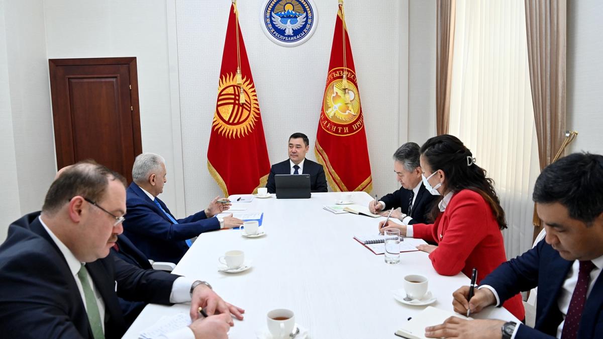 Krgzistan Cumhurbakan Caparov, Trk Devletleri Tekilat Aksakallar Konseyi Bakan Yldrm' kabul etti