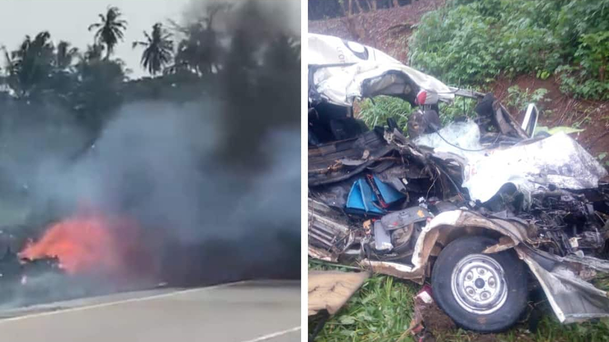 Gana'da korkun� kaza: 14 �l�