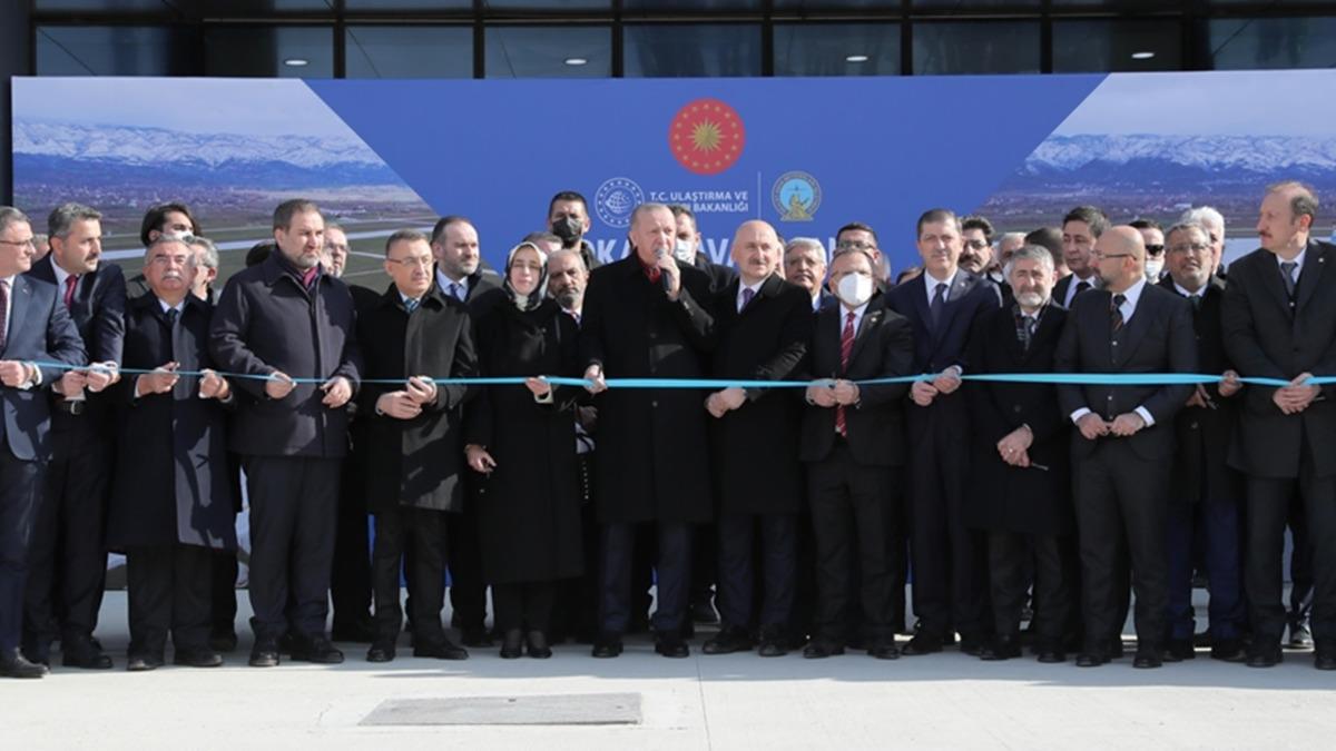 Cumhurbakan Erdoan, Tokat Yeni Havaliman'nn aln yapt