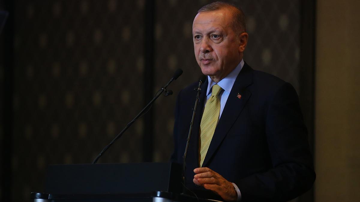 Cumhurbakan Erdoan, Muhsin Yazcolu'nu anma programna mesaj gnderdi