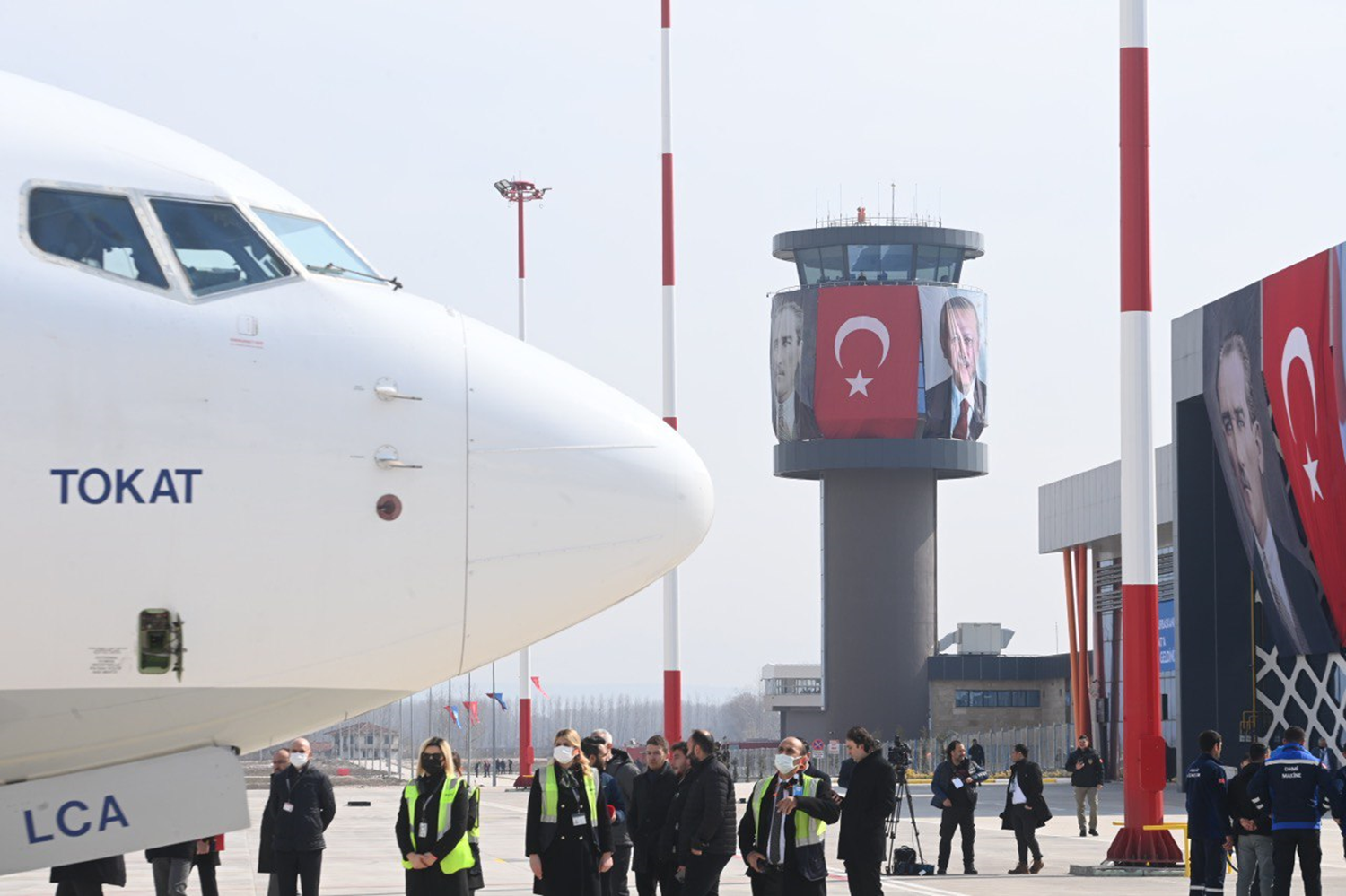 Tokat Yeni Havaliman�'na ilk yolcu u�a�� ini� yapt�