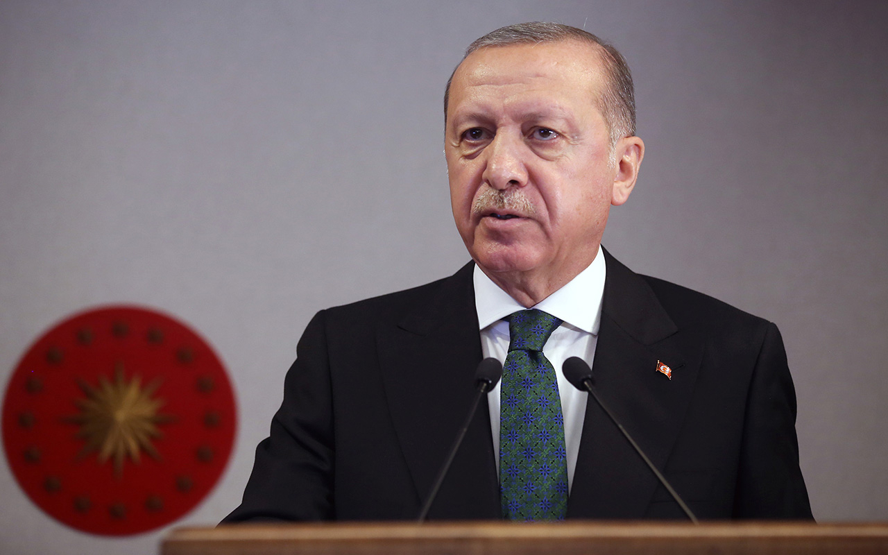 Ba�kan Erdo�an'dan �ehit Havac� Uzman �avu� Mahmut G�le�'in ailesine taziye