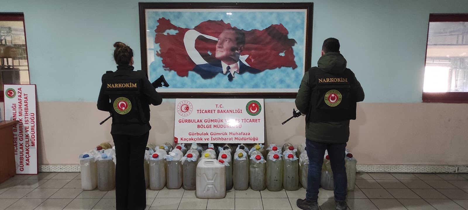 G�rbulak G�mr�k Kap�s�'nda 622 kilogram uyu�turucu ele ge�irildi