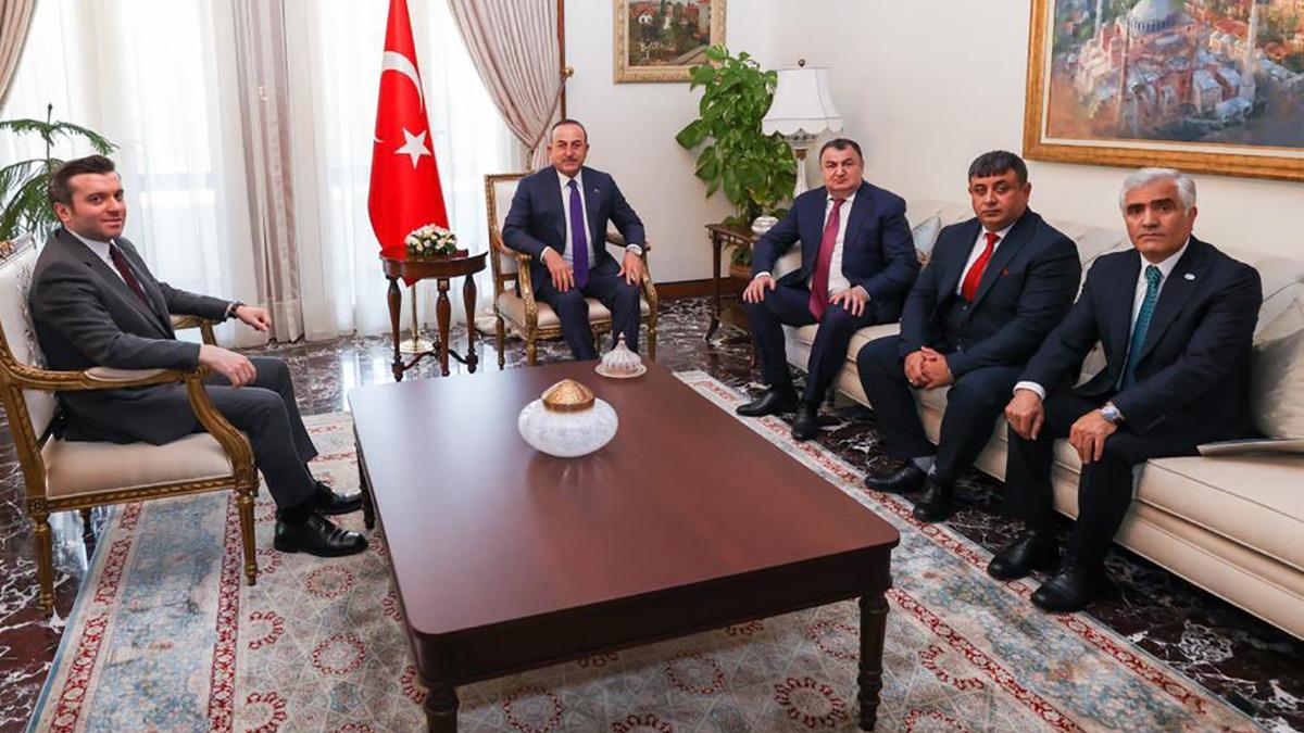Dileri Bakan Mevlt avuolu, DATB ynetimini kabul etti