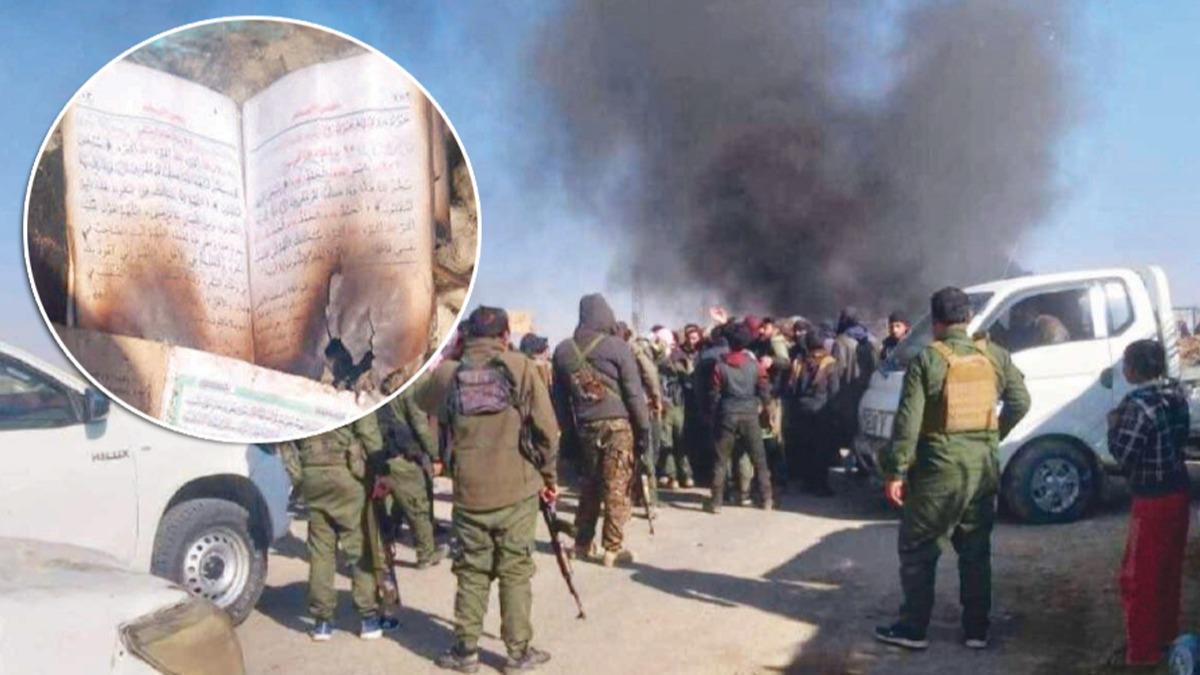 Suriye'de PKK zulm! Alaklar cami basp Kur'an- Kerim yakt