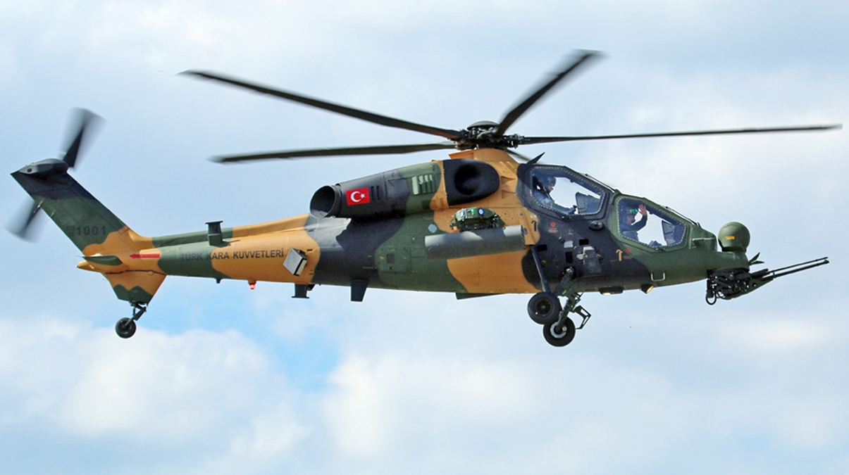Atak Helikopteri g�r�c�ye ��k�yor