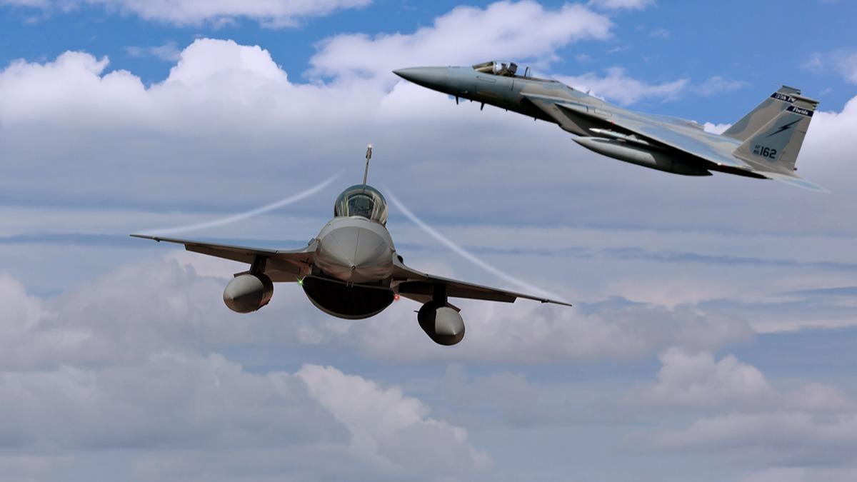 Kritik F-15 ve F-16 plan! 150 ua gzden kardlar