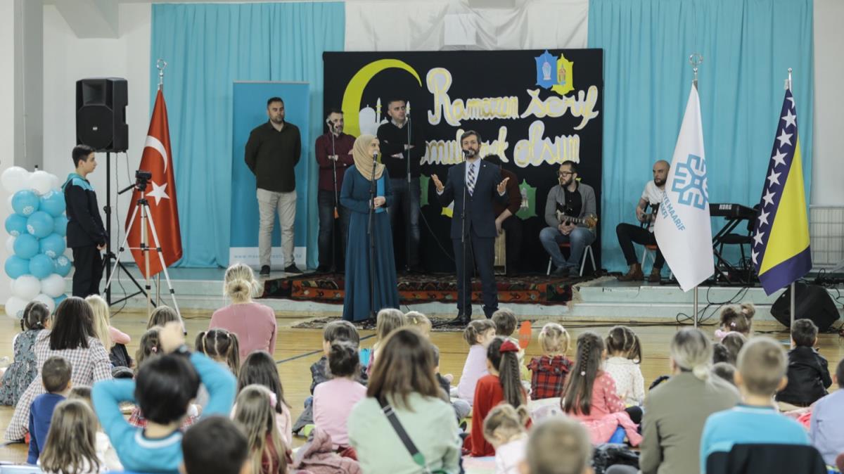 Bosna Hersek'teki Trkiye Maarif Vakf okullarnda ramazan ay karlanyor
