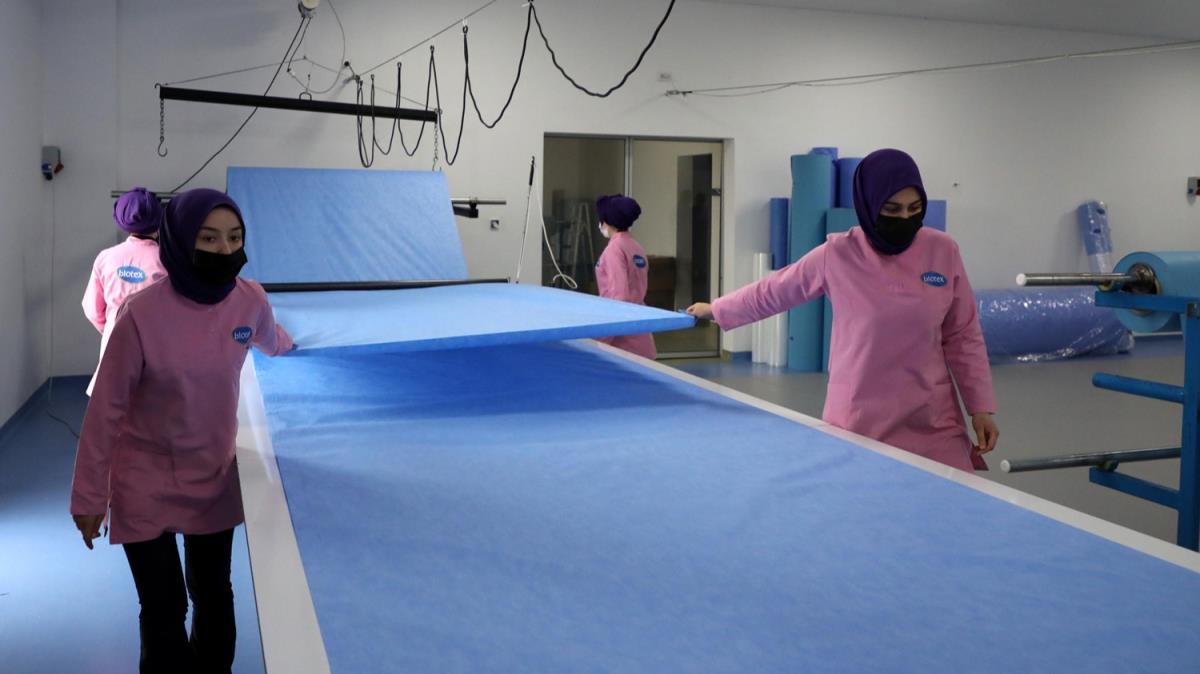 Rize'deki medikal tekstil firmasnn rnleri 30'u akn lkede alc buluyor