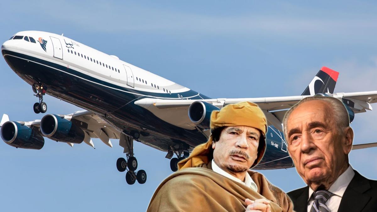 srail Kaddafi'nin arabulucu olmasn istedi! zel bir jetle Tel Aviv'e utu