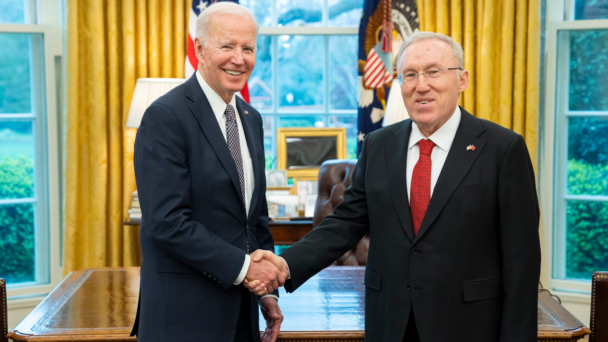 T�rkiye'nin Washington B�y�kel�isi Mercan, Biden ile bir araya geldi