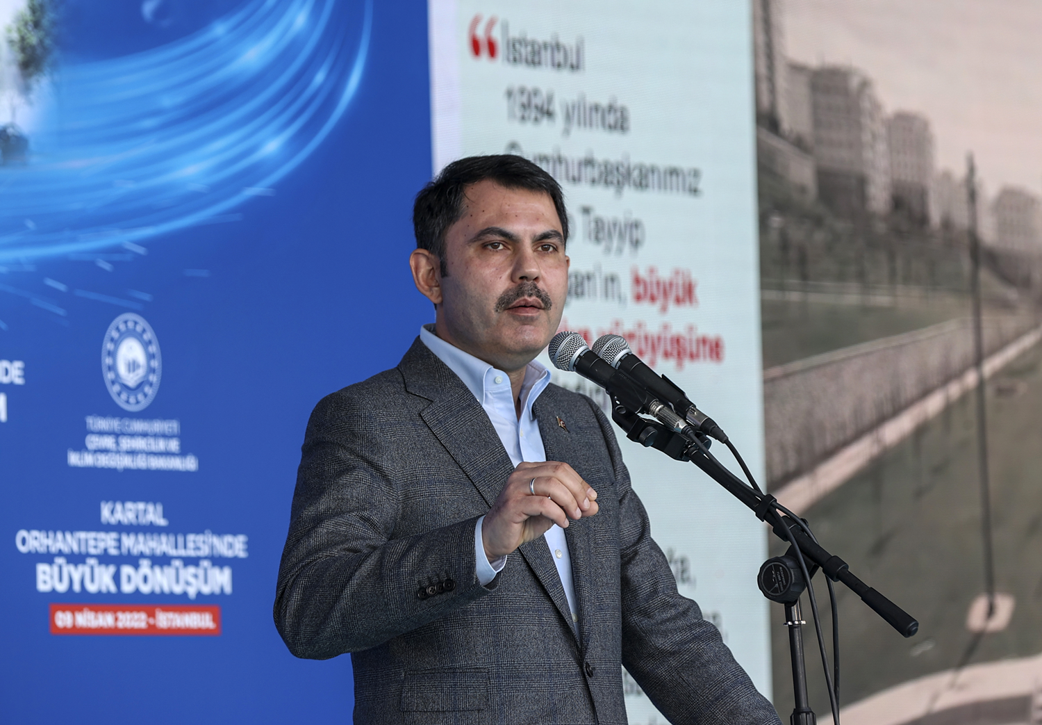 Bakan Kurum'dan Kartal'a 313 bin metrekarelik millet bah�esi m�jdesi