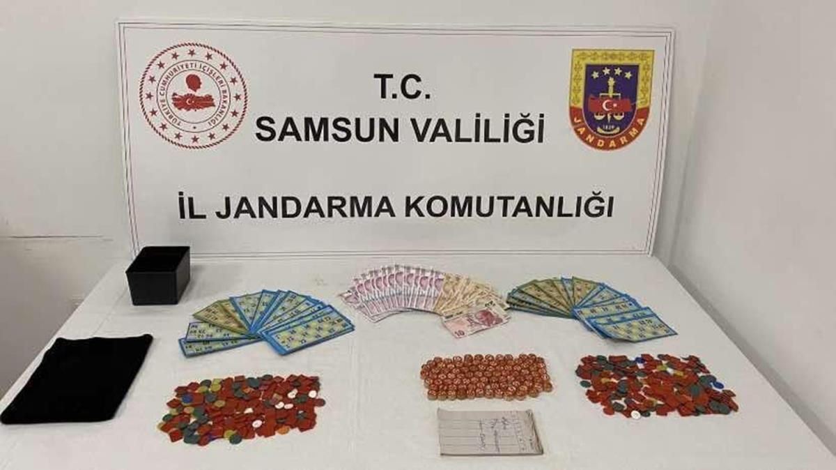 Samsun'da kumar oynayan 33 kiiye 60 bin 27 lira ceza verildi